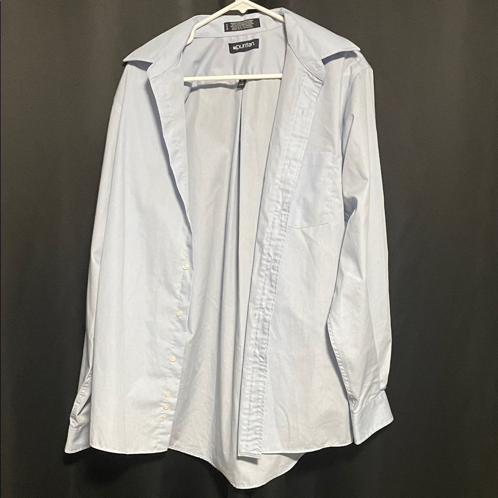 Puritan Men's Light Blue Dress Shirt